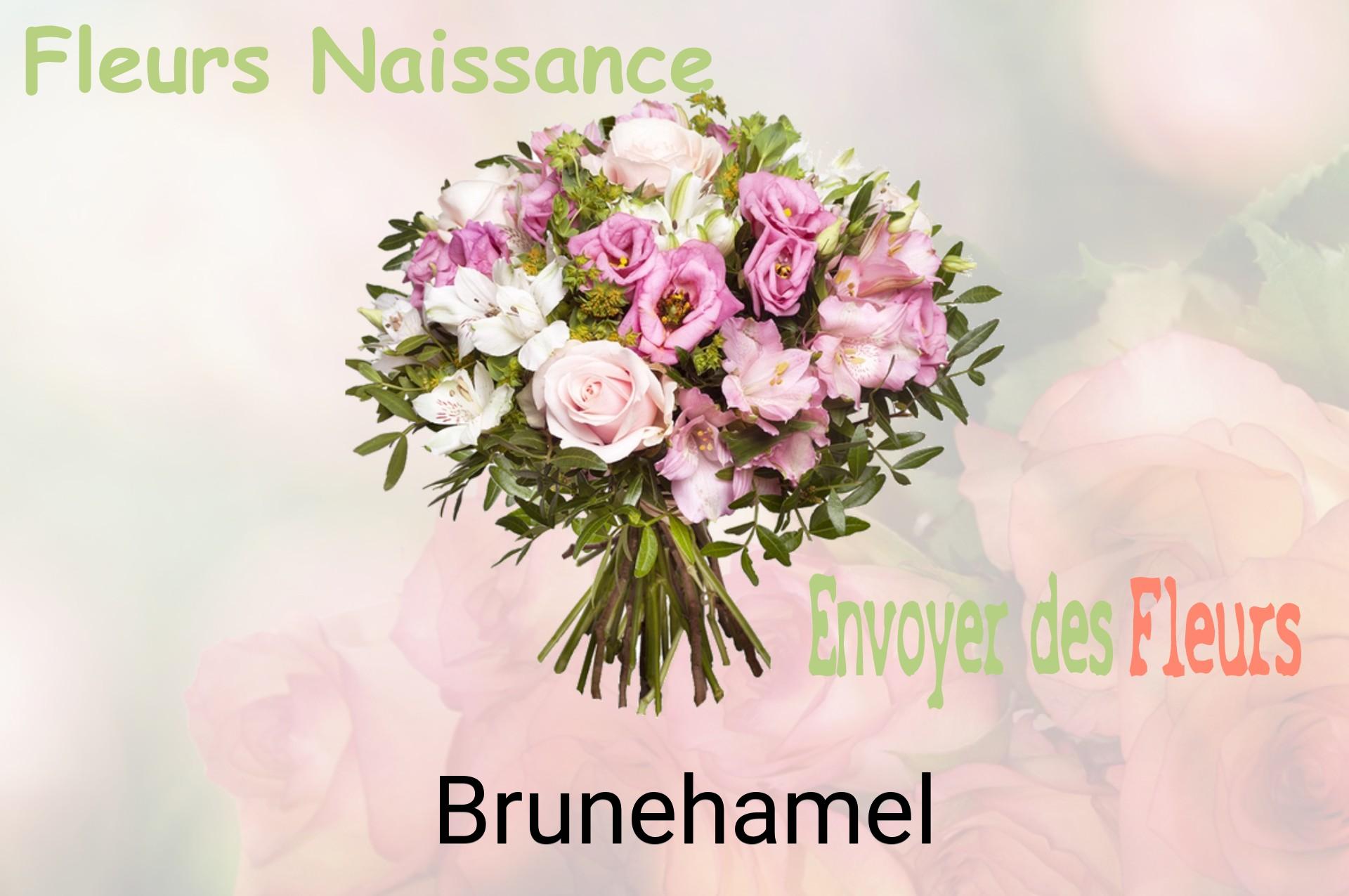 Bouquet de fleurs de naissance livré à Brunehamel